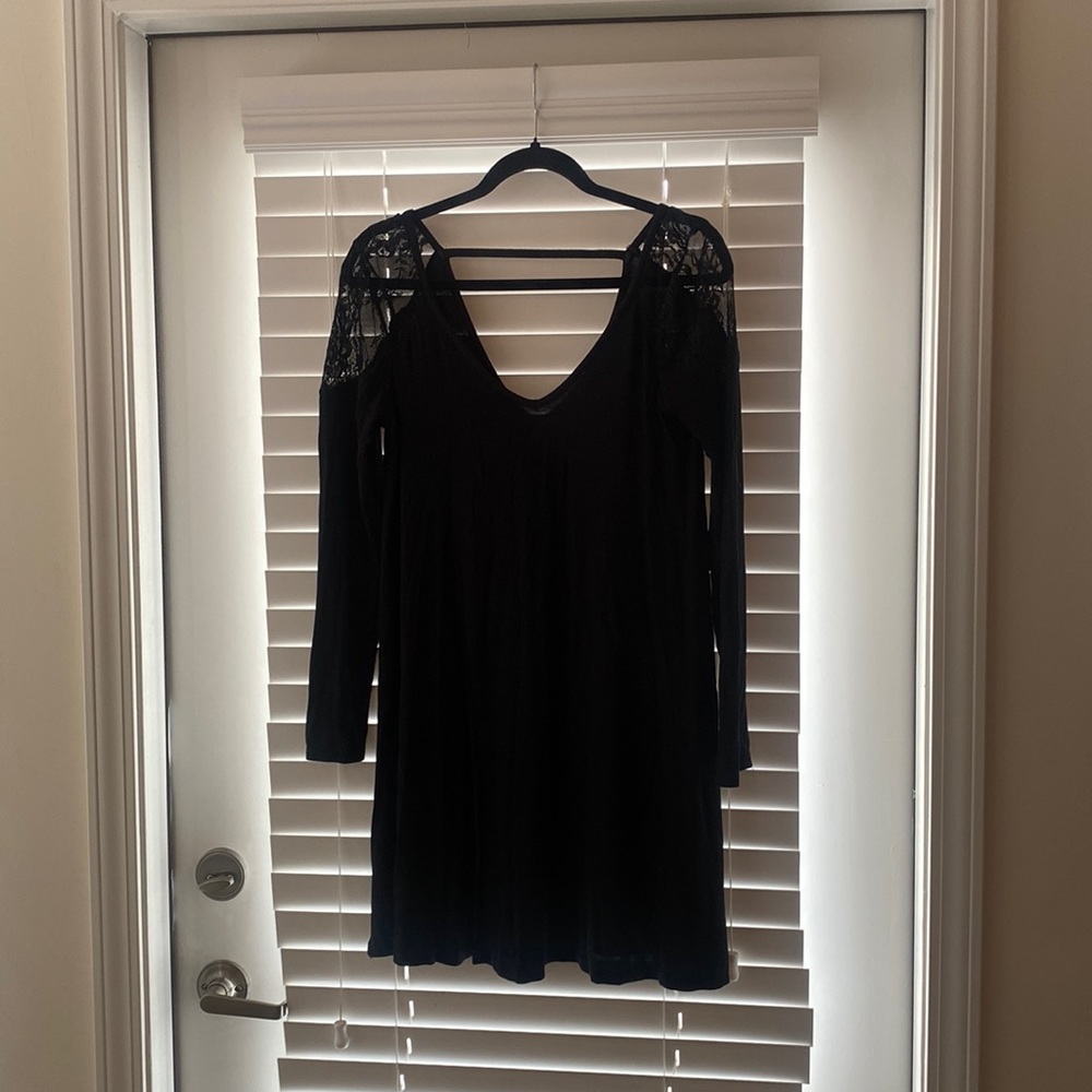 Black American eagle dress
